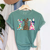 Three Easter Bunnies Delightful Springtime Illustration For Easter Fans Comfort Colors Tee