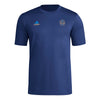 adidas Mens Short Sleeve Pre-Game T-Shirt Team Navy Blue/Philadelphia Union 3X-Large