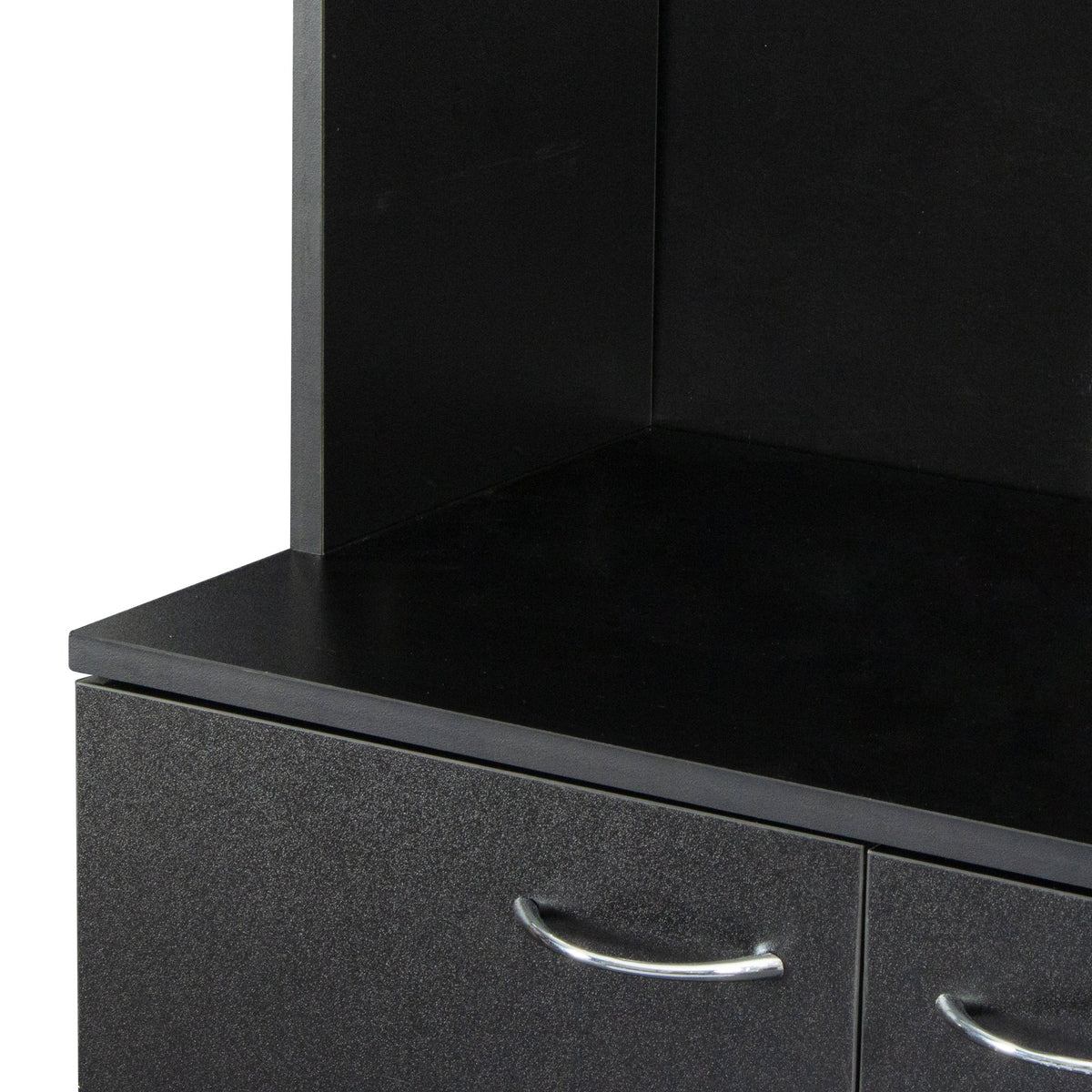 70.87' Tall Wardrobe& Kitchen Cabinet, with 6-Doors, 1-Open Shelves and 1-Drawer for bedroom,Black
