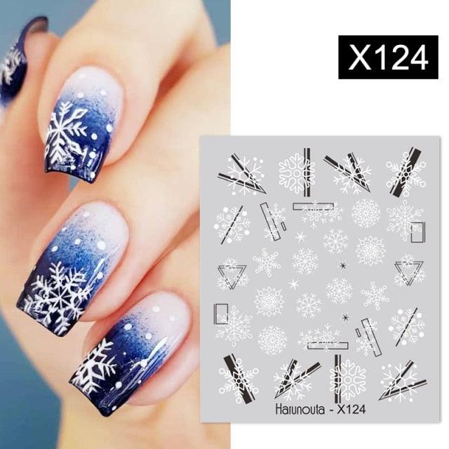 Egg Shell French Lines Water Decals Sticker Geometric Flowers Leaves Bubble Design Slider For Manicuring Nail Art Manicure Lips Nail Art Decorations Slider Nail Art Stickers Decals Nail Art Supplies Valentines Day 3D Self-Adhesive Nail Decorations