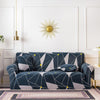 Elastic Plain Floral Printing  Sofa Cover Stretch for Living Room Couch Cover Chair Protector 1/2/3/4 Seater Printed Couch Cover for 3 Cushion Couch  Floral Pattern Sofa Cover with Separate Cushion Cover Pieces Stretch Sofa Slipcover