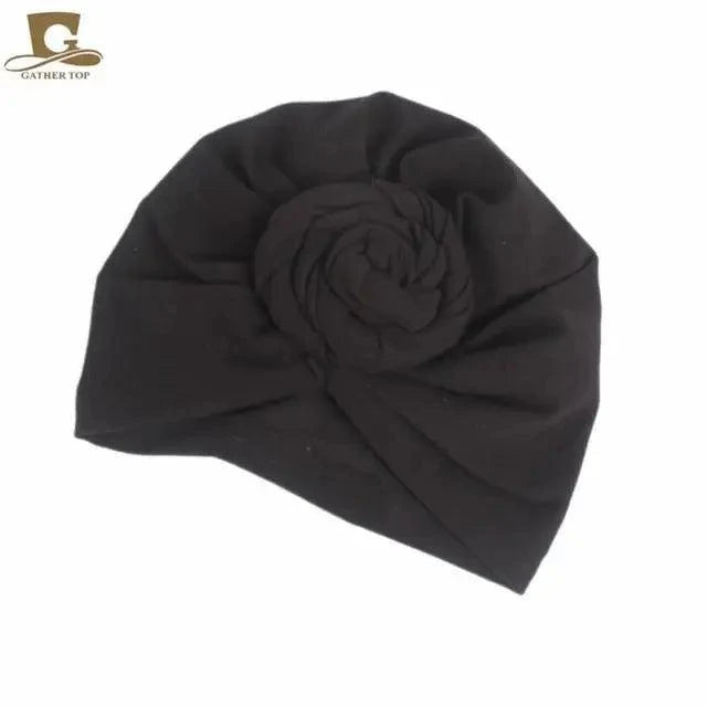 Elegance Mommy And Kids Turban Hat Cap With Big Bow Soft Cute Knot Nursery Beanie Knotted Headban