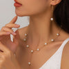 Elegance Pearl Earrings & Necklace Ensemble (MAC313)