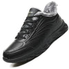 Elegant Black Winter Men Waterproof Snow Shoes Comfortable Sneakers Mens Work Casual Shoes Non-Slip Light Rubber Sole Walk Fashion Sneakers Breathable Comfort Walking Shoes For Mens