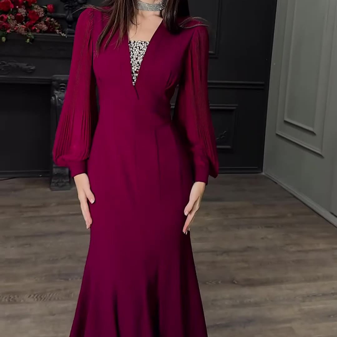 Elegant Empire Waist Formal Dress(MS340)