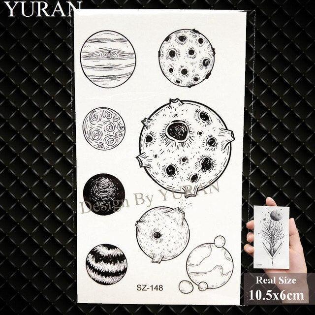 Elegant Lavender Flower Tattoo Stickers Temporary Waterproof Colorful Modern Children Tattoo