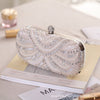 Elegant Pearl-Embellished Clutch Evening Bag for Weddings & Parties (MAC278)