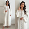 Elegant Prayer Dress with Floral Lace Detail (MOA285)