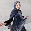 Elegant Printed Chiffon Hijab Scarf Bohemian Style Breathable Sun Protection Wrap (MH136)