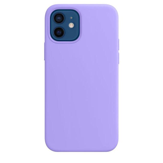 Elegant Style Solid Color Silicone Phone Cases For iPhone 13 14 Pro Max Classic Simple Case For iPhone 13 Pro Cover Slim Fit Silicone Back Cover For iPhone