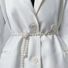 Elegant Versatile Pearl Cascade Waist Belt (MAC349)