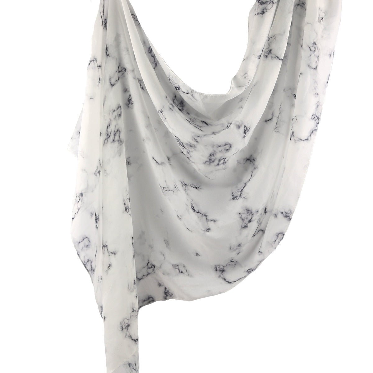 Elegant Watercolor Marble Print Headscarf Hijab (MH178)