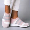 Elegant Women Shoes Espadrilles Knitted Sneakers Women New Flat Shoes Mix Color Casual Walking Shoes Slip-on Sock Shoe Lady Girls Running Shoes Mesh Air Mesh Womens Espadrilles