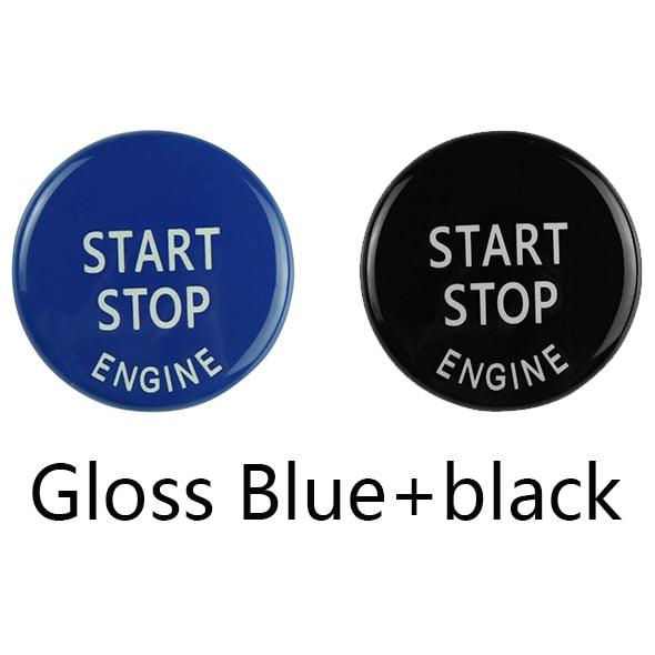 Engine START STOP Sports Engine Start Stop Button Cover Keyless Go Ignition Sticker Start Stop Engine Button Switch Cover Button Accessories Key Decor for Car Replace Cover