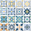 Ethnic Floral Patterns Sofa Cushion Cases Nordic Geometric Simple Blue Modern Decorative Throw Pillow Case Cushion Case For Room Bedroom Pillows Case Bohemian Decor Home Pillows 45x45CM