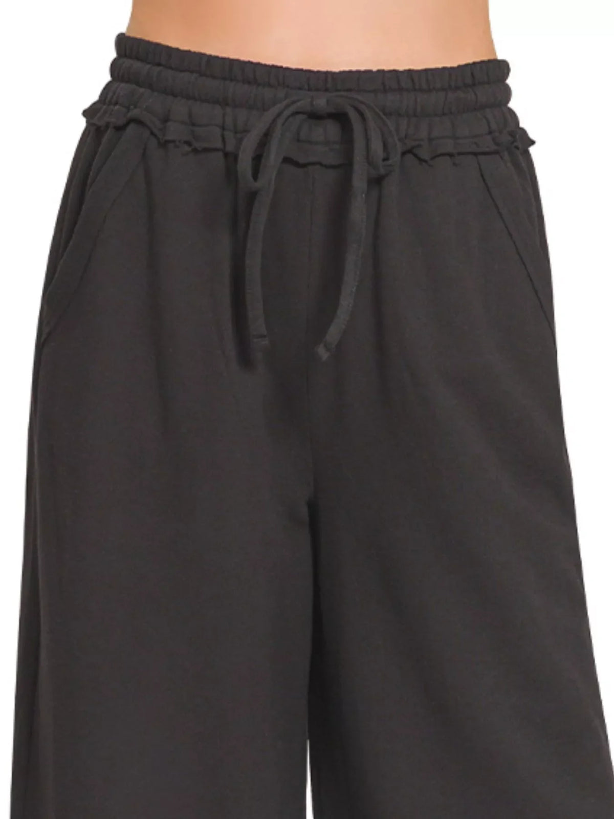 Zenana French Terry Wide Leg Sweatpants