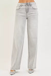 RISEN Slouchy Baggy Jeans with Contrast Stitching