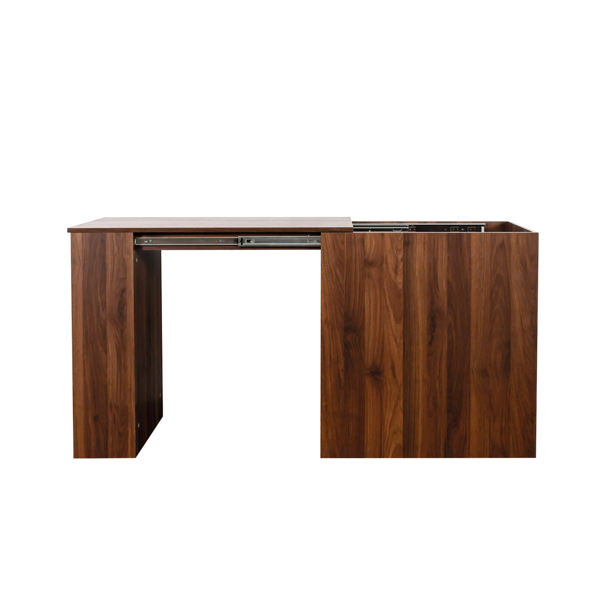 Computer Desk with Drawers, Modern Corner Home Office storage with extendable table, Study Writing Desk Workstation for Home,Office