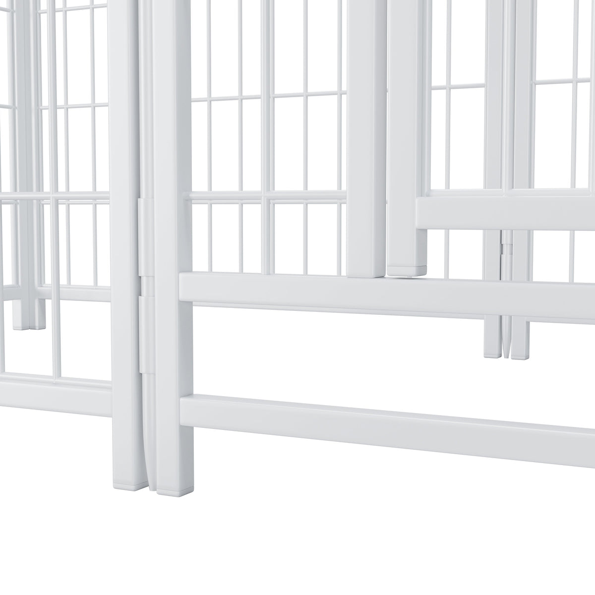Dog Playpen Indoor 24 inch 8 Panels Metal Dog Pen Pet Dog Fence Outdoor Exercise Pen with Doors, Heavy Duty Dog Fence Puppy Pen for Large Medium Small Dogs Indoor Outdoor Foldable Pet Exercise Pen