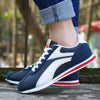 Fashion Men Sport Breathable Running Sneakers Casual Breathable Walking Shoes Sport Athletic Blue White Sneakers Gym Tennis Slip On Walking Outdoor Workout Sneakers
