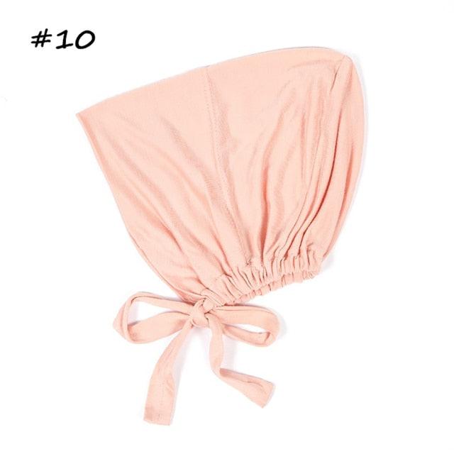 Fashion Modal Under Scarf  Hijab Turban Cap Cotton With Band Adjustable Inner Hijab cap Muslim Turban Hijab Cap For Women