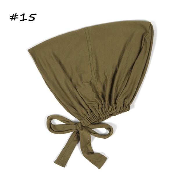 Fashion Modal Under Scarf  Hijab Turban Cap Cotton With Band Adjustable Inner Hijab cap Muslim Turban Hijab Cap For Women
