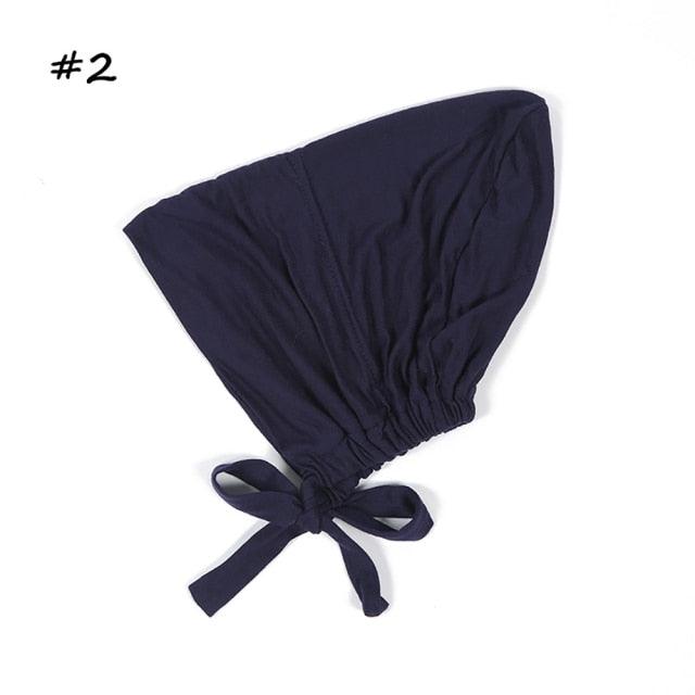 Fashion Modal Under Scarf  Hijab Turban Cap Cotton With Band Adjustable Inner Hijab cap Muslim Turban Hijab Cap For Women