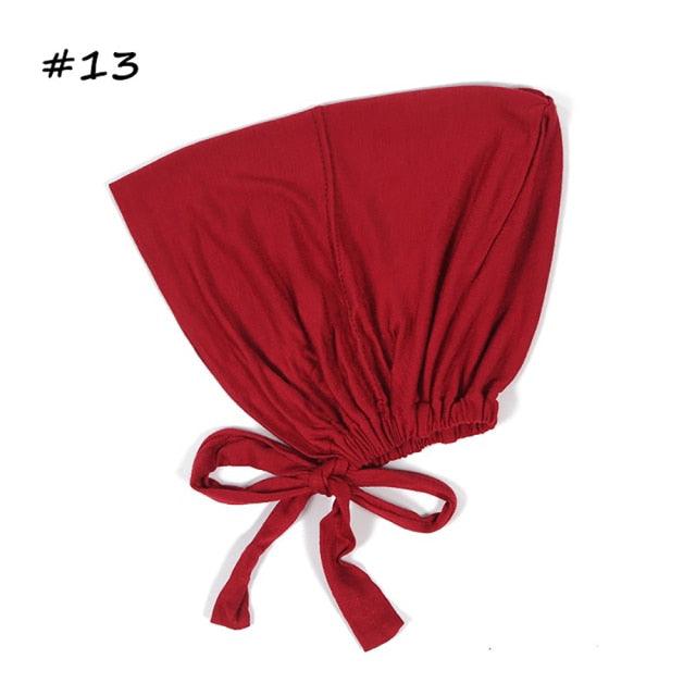Fashion Modal Under Scarf  Hijab Turban Cap Cotton With Band Adjustable Inner Hijab cap Muslim Turban Hijab Cap For Women