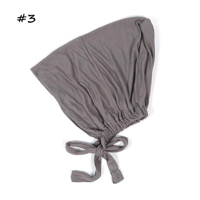 Fashion Modal Under Scarf  Hijab Turban Cap Cotton With Band Adjustable Inner Hijab cap Muslim Turban Hijab Cap For Women