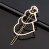 Fashion Pearl Hair Clip Women Girls Elegant Design Triangular Star Round Hairpin Barrette Hair Pins Ponytail Gorgeous Hair Accessories For Women