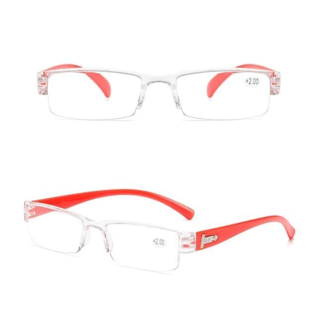 Fashion Reading Glasses Men Women Clear Lens Half Frame Presbyopic Eyewear For Reader Computer Reading Glasses For Women And Men Fashion Rectangle Eyewear Frame