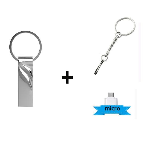 Fast Pen Drive 128GB Flash USB Flash Drive Metal Waterproof USB Drive Memory 8GB Metal Pen Drive 16GB 32GB Key USB Flash Drives 64GB Stick Pen