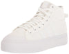 adidas Womens Bravada 2.0 Mid Platform Skate Shoe White/White/Chalk White 10