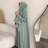 Floral Embroidered Abaya & Hijab Set(MOA248)