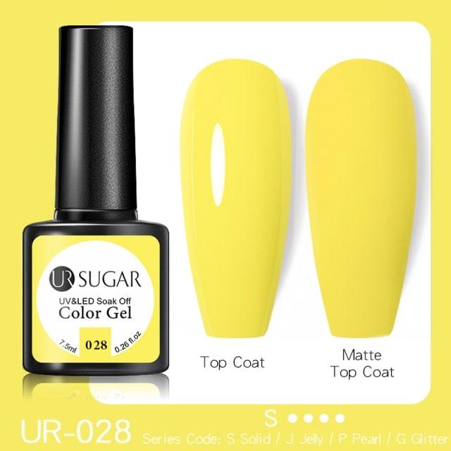 Fluorescent Gel Nail Polish Yellow Green High Quality Colors UV Strong Matte Effect Luxury Design For Girls and Women
