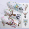 Fox Wolf Animal 3D Embossed Nail Sticker Flower Adhesive Manicure Slider Nail Art Tips Decorations Decals Manicure Design Golden Firework Star Accessories Heart Nail Art Stickers Glitter Decals Love Nail Sequins Laser Heart Nail