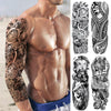 Full Women Man Realistic Waterproof Temporary Tattoo Tiger Stickers Luxury Big Design For Arm Thigh