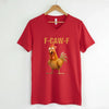 Funny F-Caw-F Rooster Unisex V-Neck T-Shirt