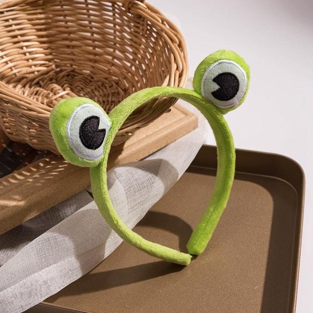Funny Frog Makeup Headband Wide-brimmed Elastic Hairbands Cute Girls Hair Bands Women Hair Accessories Girls Hairband Gorgeous Hair Accessories For Women