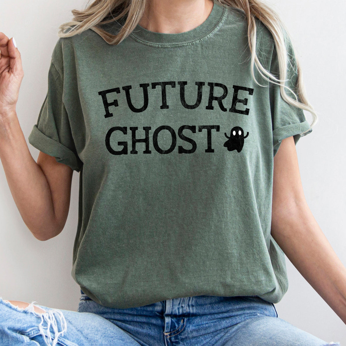 Future Ghost Retro Halloween Deluxe Edition Official Collection Comfort Colors Tee