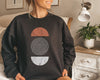Abstract Geometric Circle Graphic Pattern For Modern Everyday Comfort Sweatshirt