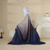Glitter Gradient Polyester Abaya Set 4-Piece (MOA036)