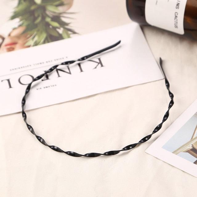 Gold Metal Hairbands For Women Hair Accessories Designer Band Hoops Wedding Pearl Headband Metal Bridal Headwear Bands