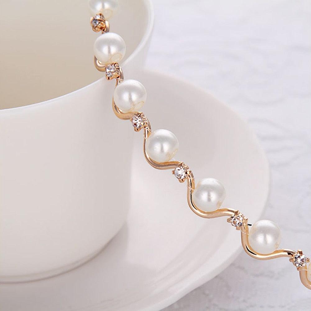 Gold Metal Hairbands For Women Hair Accessories Designer Band Hoops Wedding Pearl Headband Metal Bridal Headwear Bands
