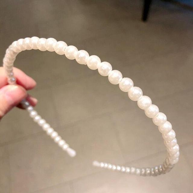 Gold Metal Hairbands For Women Hair Accessories Designer Band Hoops Wedding Pearl Headband Metal Bridal Headwear Bands