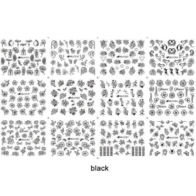 Gold Moon Star 3D Nail Stickers Ultra-thin Adhesive Decals Nail Art Decorations Stamping Manicure Nails Stickers Tool 3d Nail Decal Stickers Manicure Nail Art Decoration Accessories Holographic Old English Character Nail Self-Adhesive Sticker