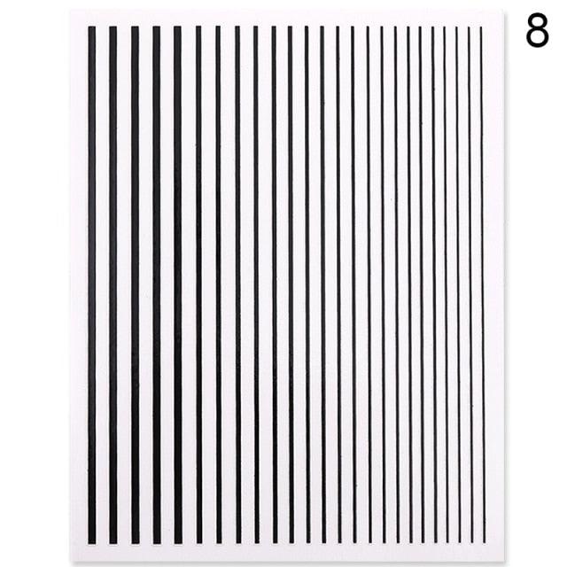 Gold Silver 3D Nail Sticker Curve Stripe Lines Nails Stickers Gradient Adhesive Striping Tape Nail Art Stickers Decal Decoration Metallic Curve Strip Line Nail Decal Self-Adhesive 3D Wave Design Decoration for Women Girls