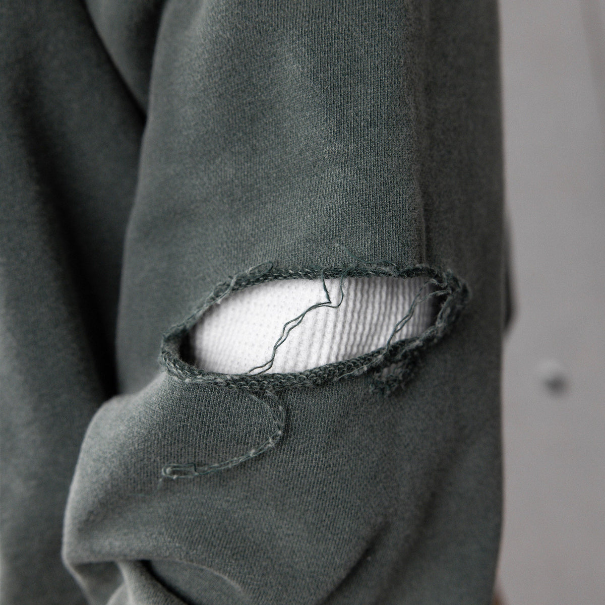 Commons Reversible Thermal Zip Up Faded Green/White