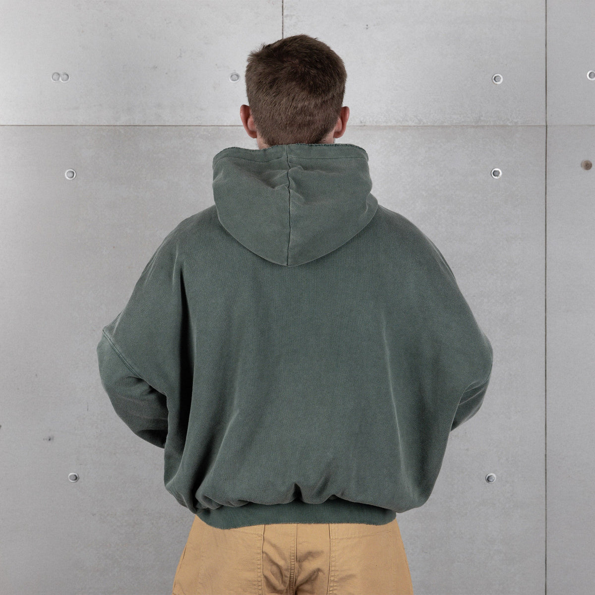 Commons Reversible Thermal Zip Up Faded Green/White