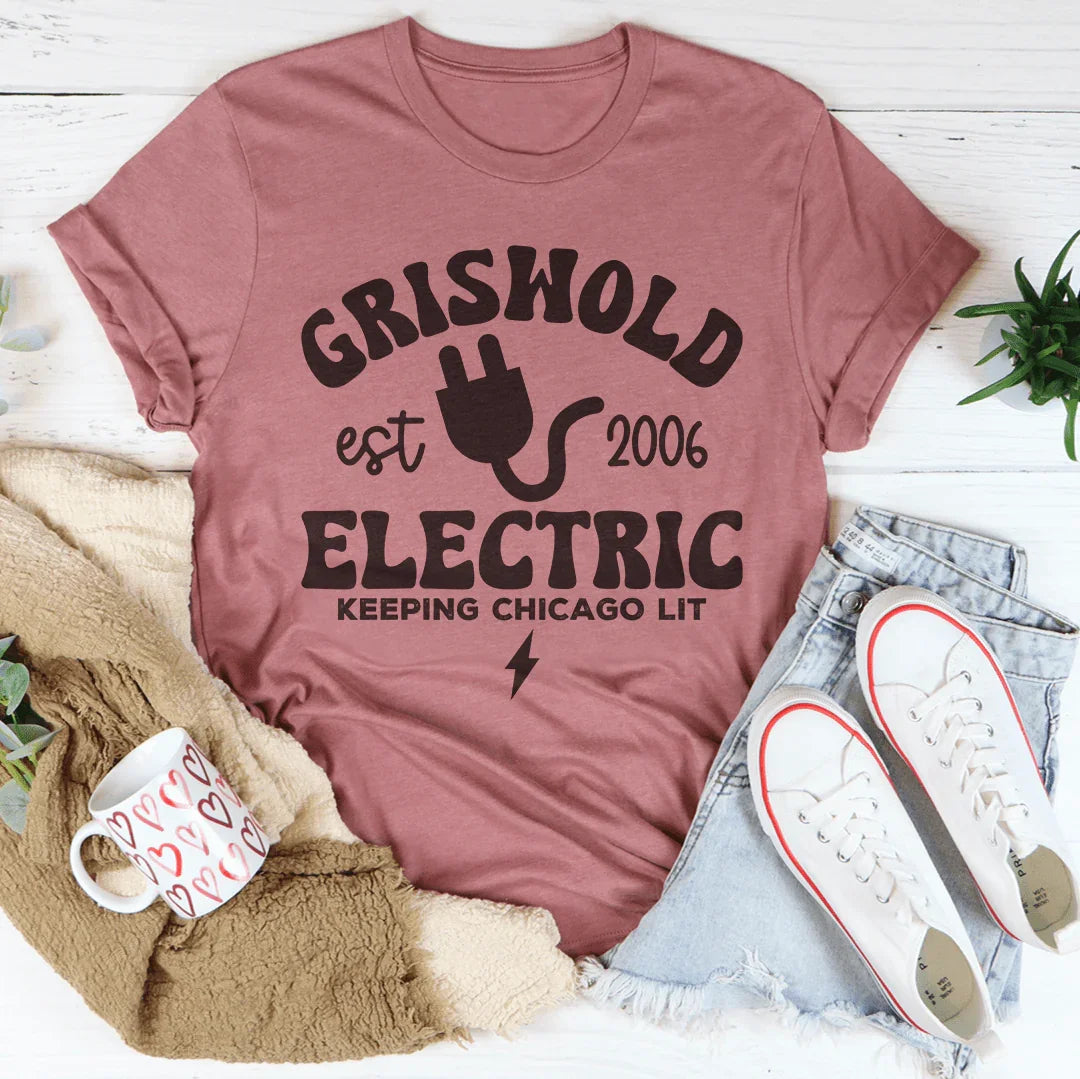 Griswold Est 2006 Electric Keeping Chicago Lit Tee